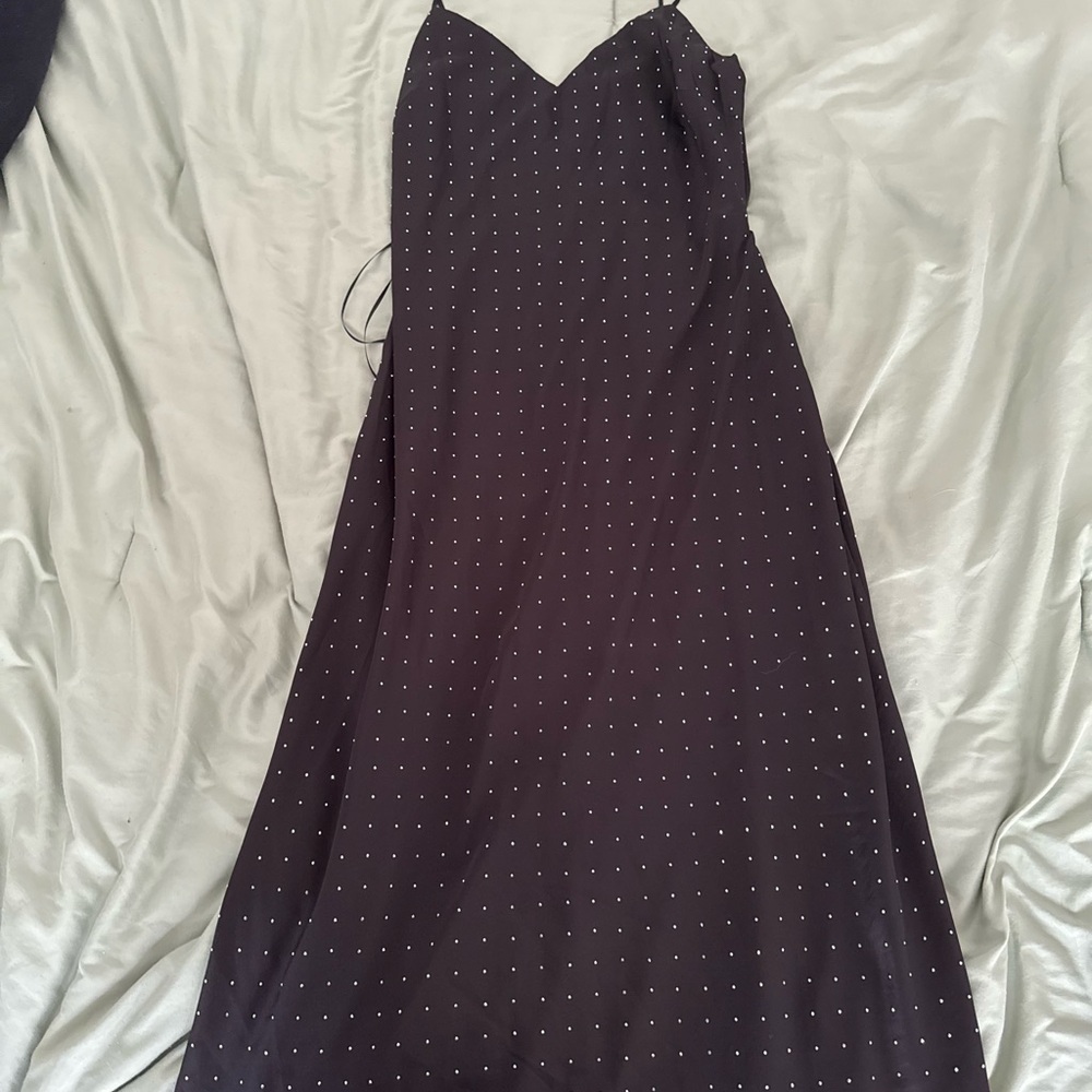 ASTR Elegant Black Glitter Dress